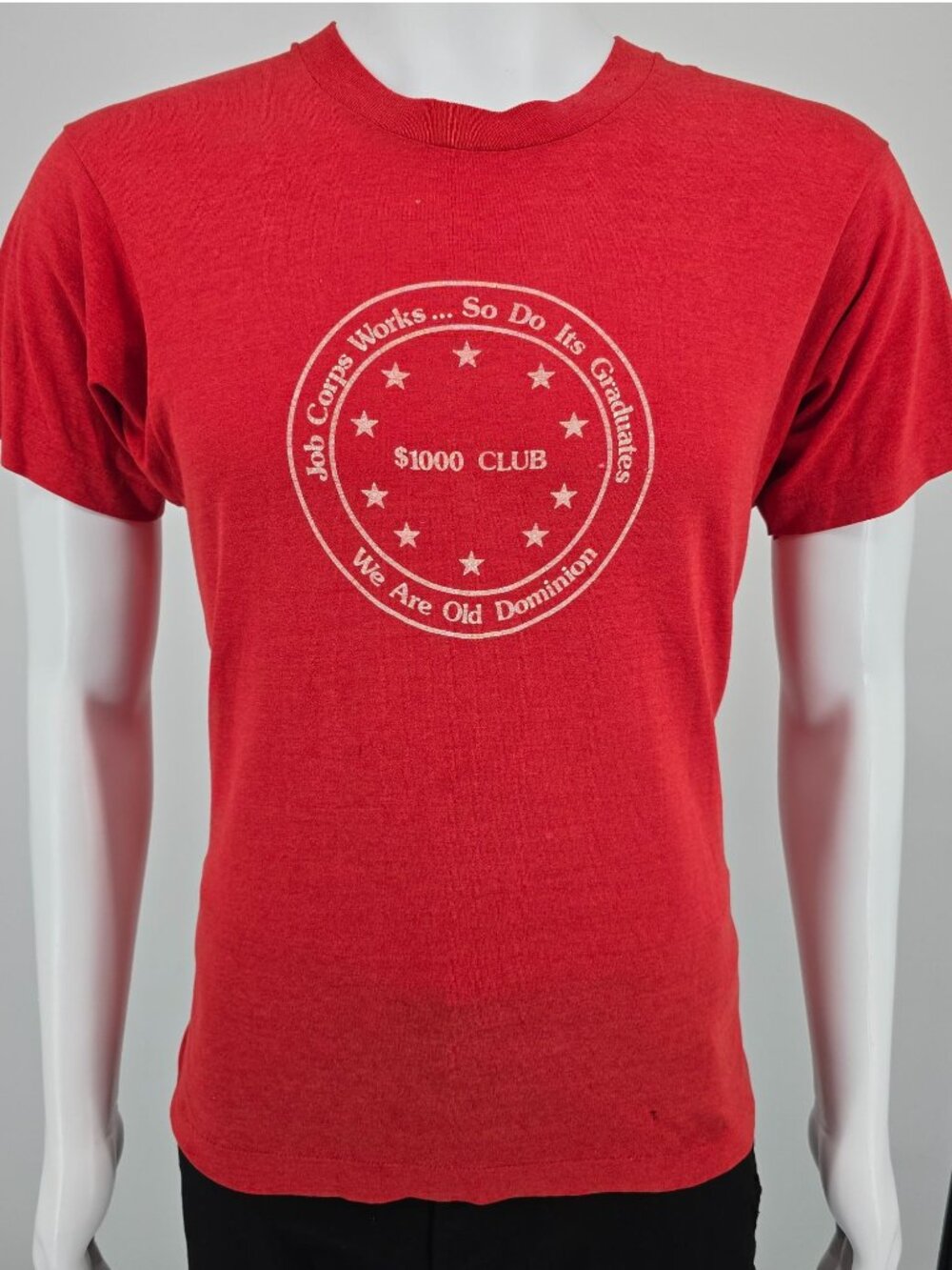 Vintage 1980s Screen Stars Old Dominion Job Corps $1000 Club T-Shirt (M)